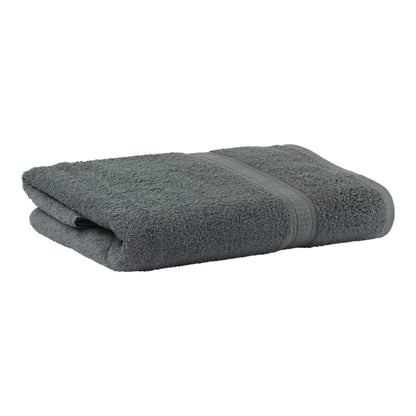 (2 Pack)  Basic Bath Collection - Single Bath Towel, Solid Grey